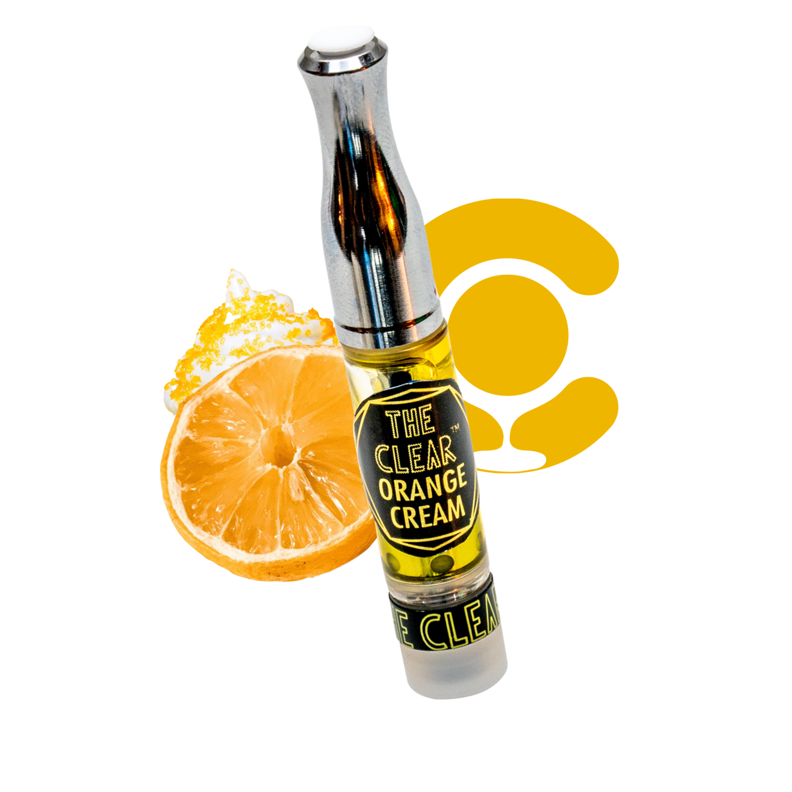The Clear Elite Cartridge Orange Cream 1000mg Leafly